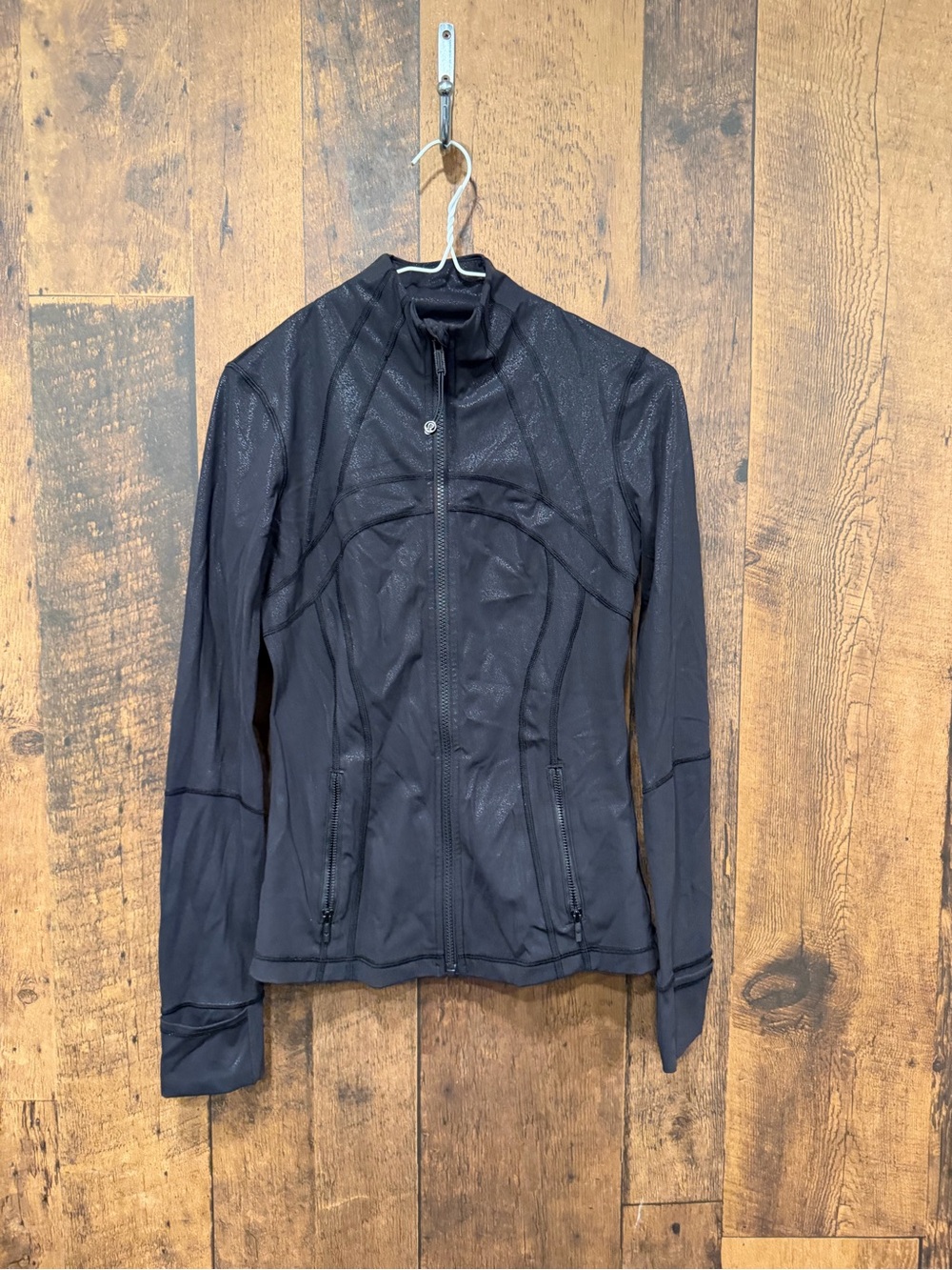 Lululemon Define Jacket *Spark
Luminosity Foil Print Black size 6 EUC - Picture 2 of 5